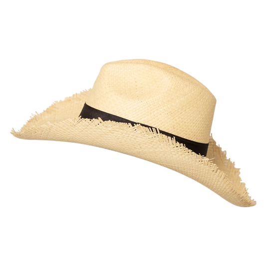 Sombrero de flecos vista lateral