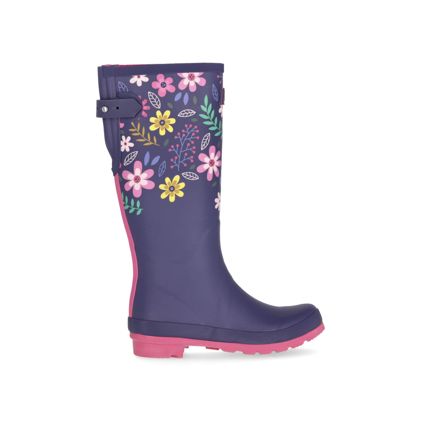 Botas de Caucho con Flores para Mujer Maca