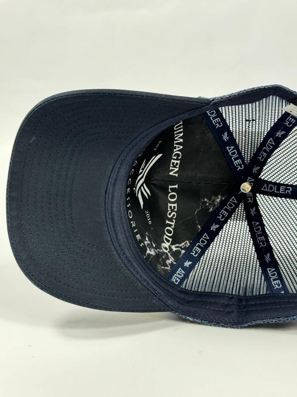 Gorra Ranch Premium de Caballo con Malla en Negro