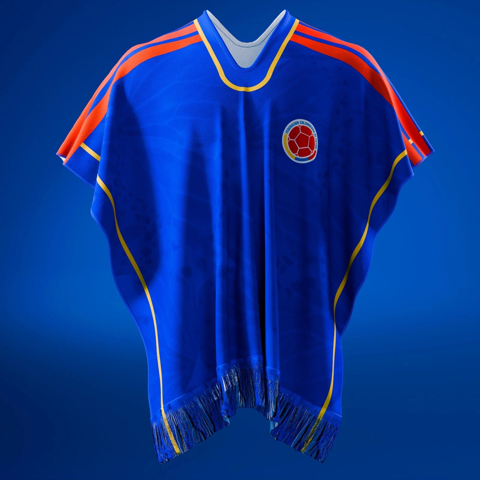 Blue Colombia World Cup Poncho 2026 – Sombreros Martis