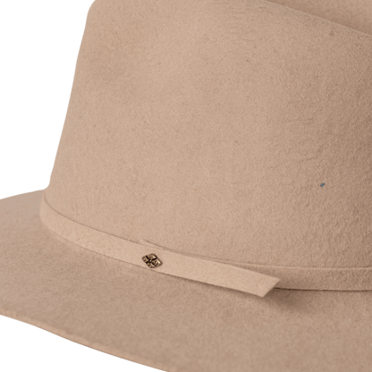 Sombrero-fedora-fieltro-habano-detalle