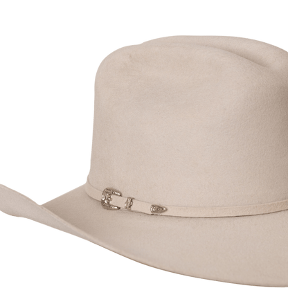 Sombrero ruidoso gris detalle