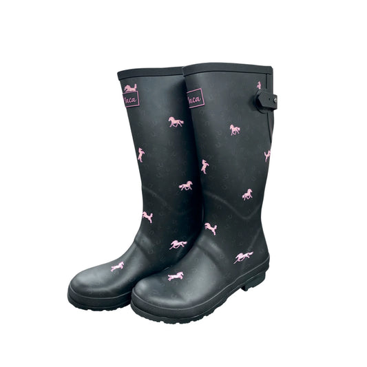Botas de Caucho para Mujer Diseño de Caballos