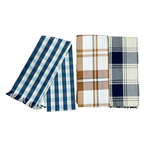 Mulera camisera 100 % algodón cuadros