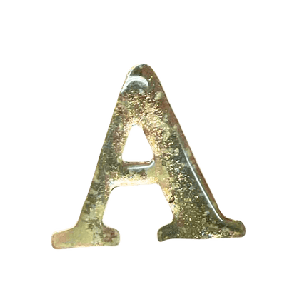 Pines de Letras Metálicas en Dorado y Negro para Sombreros