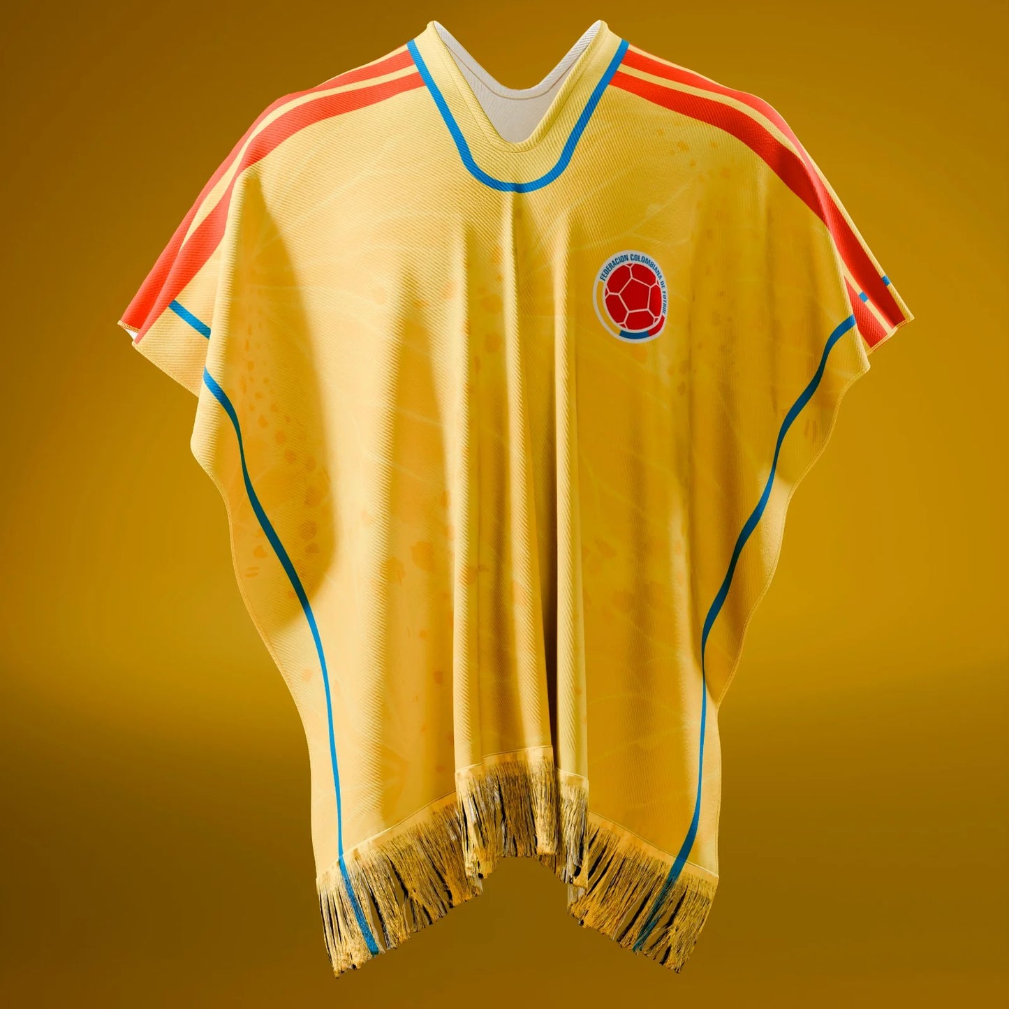 Poncho Selección Colombia Amarillo Mundial 2026