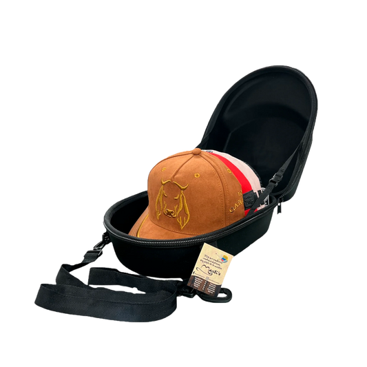 Porta gorras rígido – capacidad para 5 gorras