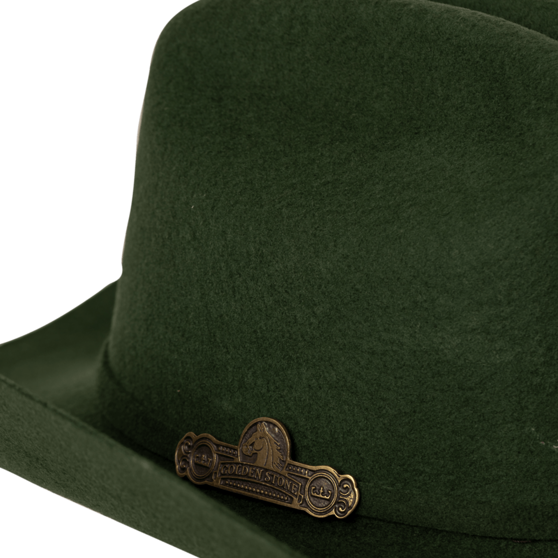    sombrero-burdeos-texano-verde-fieltro-detalle